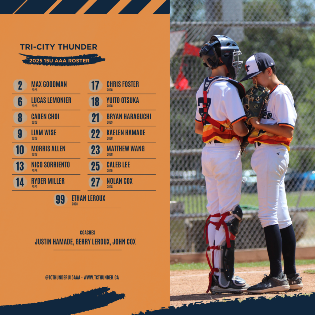 15U AAA 2025 Roster